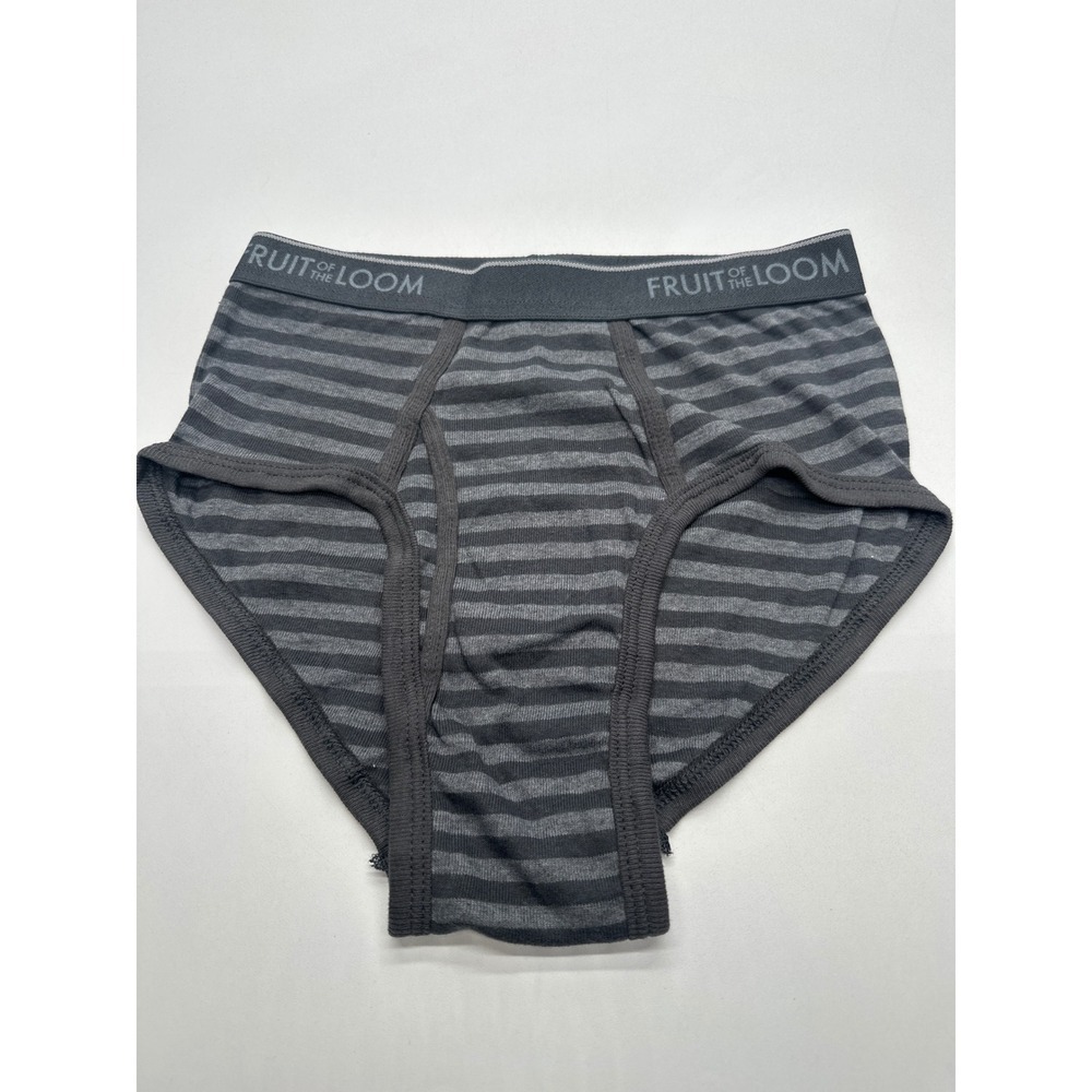 Fruit of the Loom Men's Briefs Gray Striped Underwear Classic Basic Small